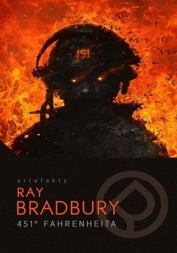 Okładka książki 451Â° Fahrenheita, autor Ray Bradbury